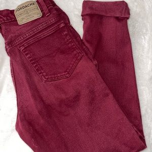 Women's Jeans- "Jordache" in Burgandy, Size 10